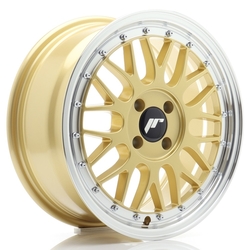JR Wheels JR23 16x7 ET20 4x100 Gold w/Machined Lip