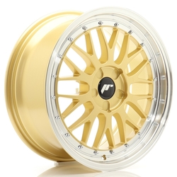 JR Wheels JR23 18x8 ET20-42 5H BLANK Gold w/Machined Lip