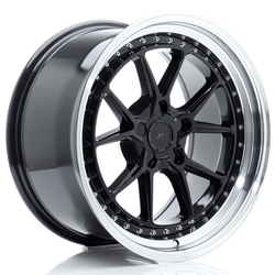 JR Wheels JR39 18x9,5 ET15-35 5H BLANK Glossy Black w/Machined Lip