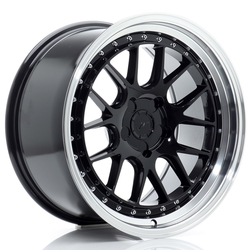 JR Wheels JR40 18x9,5 ET15-35 5H BLANK Glossy Black w/Machined Lip