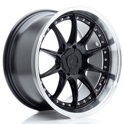 JR Wheels JR41 18x9,5 ET15-35 5H BLANK Glossy Black w/Machined Lip