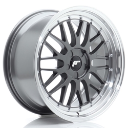 JR Wheels JR23 19x10 ET20-51 5H BLANK Hyper Gray w/Machined Lip