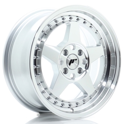 JR Wheels JR6 16x7 ET35 4x100 Silver Machined Face