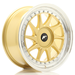JR Wheels JR26 17x8 ET20-35 BLANK Gold w/Machined Lip