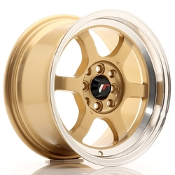 JR Wheels JR12 15x7,5 ET26 4x100/114 Gold w/Machined Lip