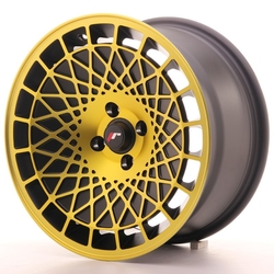 JR Wheels JR14 16x8 ET20 5x100 Matt Black w/Gold Finish