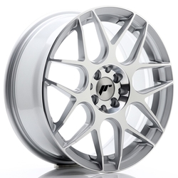 JR Wheels JR18 17x7 ET40 4x100/114 Silver Machined Face