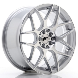 JR Wheels JR18 17x8 ET25 4x100/108 Silver Machined Face