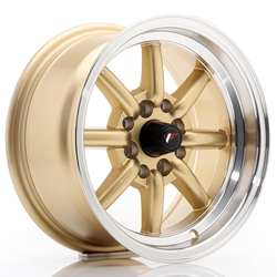 JR Wheels JR19 14x7 ET0 4x100/114 Gold w/Machined Lip