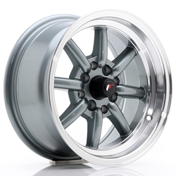 JR Wheels JR19 14x7 ET0 4x100/114 Gun Metal w/Machined Lip