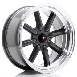 JR Wheels JR19 17x8 ET-20-0 BLANK Gun Metal w/Machined Lip