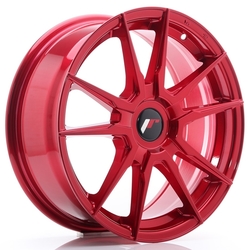 JR Wheels JR21 17x7 ET35-40 BLANK Platinum Red