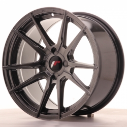 Japan Racing JR21 17x9 ET25-35 4H Blank Hyper Blac
