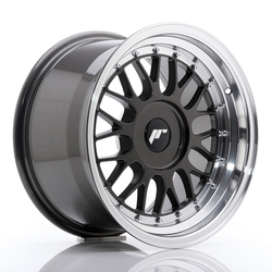 JR Wheels JR23 16x9 ET20-35 BLANK Hyper Gray w/Machined Lip