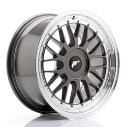 JR Wheels JR23 17x8 ET20-45 BLANK Hyper Gray w/Machined Lip