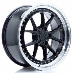 JR Wheels JR39 19x8,5 ET15-35 5H BLANK Glossy Black w/Machined Lip