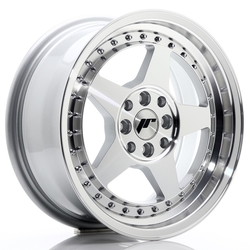 JR Wheels JR6 16x7 ET35 4x100/114 Silver Machined Face