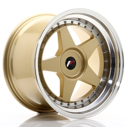 JR Wheels JR6 18x10,5 ET0-25 BLANK Gold w/Machined Lip