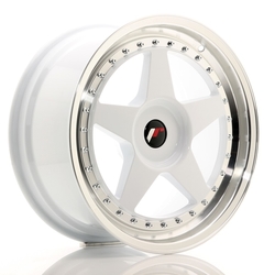 JR Wheels JR6 18x8,5 ET20-40 BLANK White w/Machined Lip