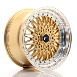 JR Wheels JR9 17x8,5 ET20 4x100/5x100 Gold w/Machined Lip