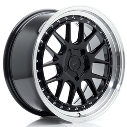 JR Wheels JR40 18x8,5 ET15-35 5H BLANK Glossy Black w/Machined Lip